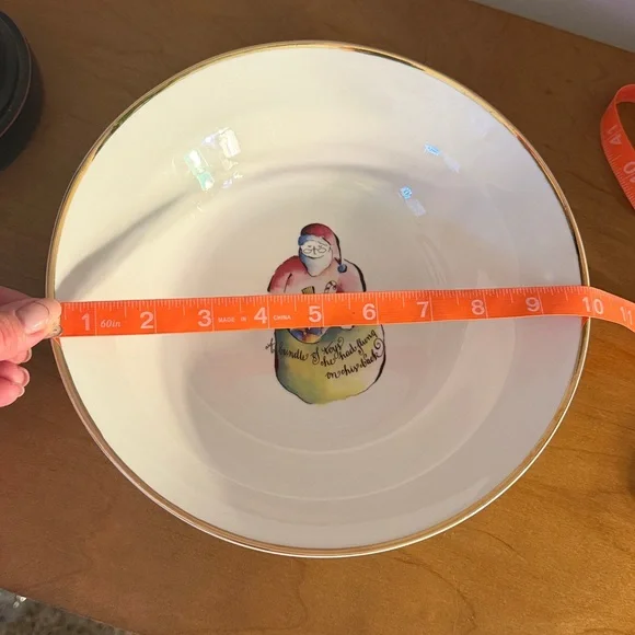 Rosanna Holiday Serving Dish the Night Before Christmas. - Picture 5 of 8